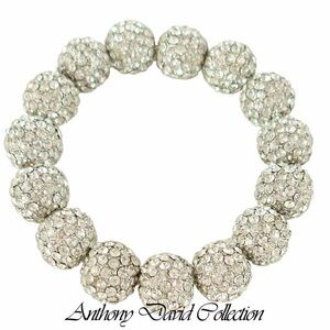 2nd listing NWOT Anthony David Collection Swarovski Crystal Bead Bracelet